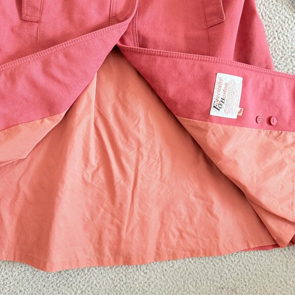 Vintage Forecaster Tench Coat Pink Belted 70s Mod Retro USA - Picture 6 of 11